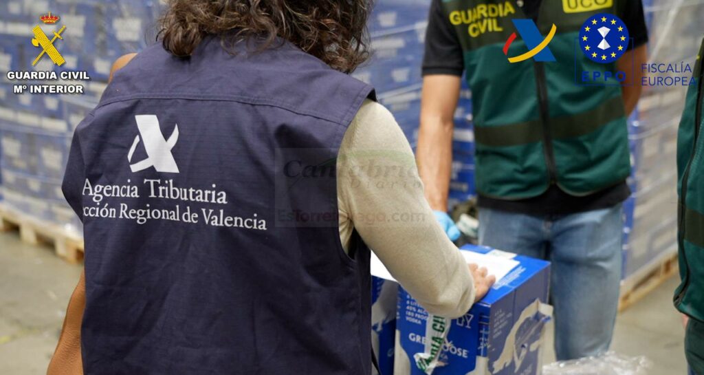 Desarticulada una organización criminal responsable del fraude de cerca de 69 millones en bebidas alcohólicas entre los años 2018 y 2024