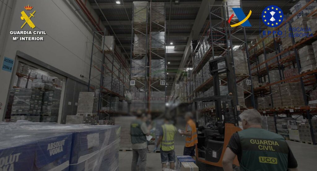 Desarticulada una organización criminal responsable del fraude de cerca de 69 millones en bebidas alcohólicas entre los años 2018 y 2024