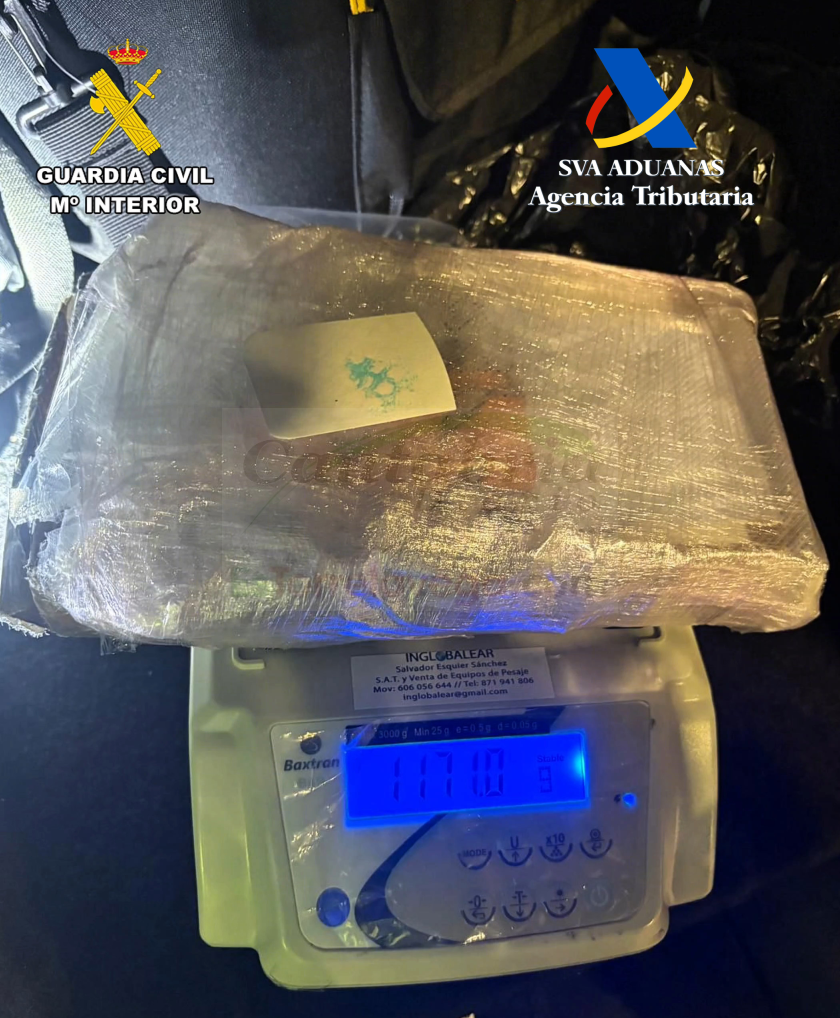 Incautado más de un kilo de cocaína en el puerto de Alcudia